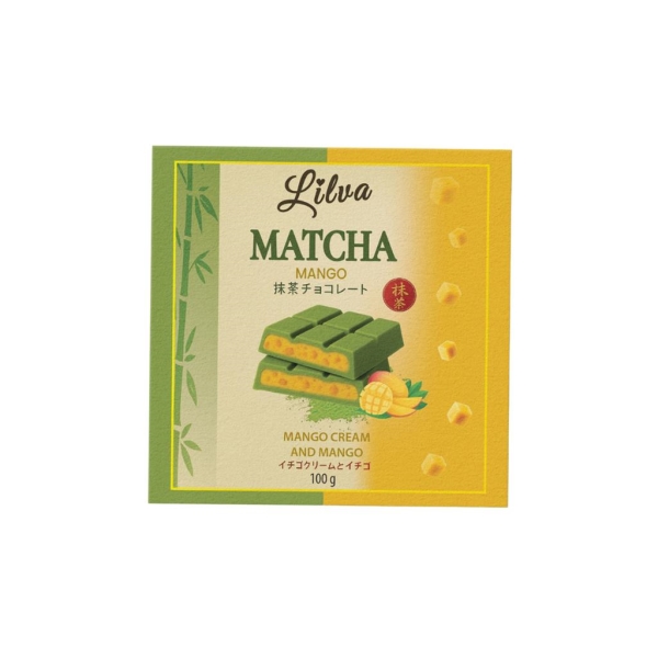 Lilva Matcha Chocolat Mangue100 gr x 12 pc