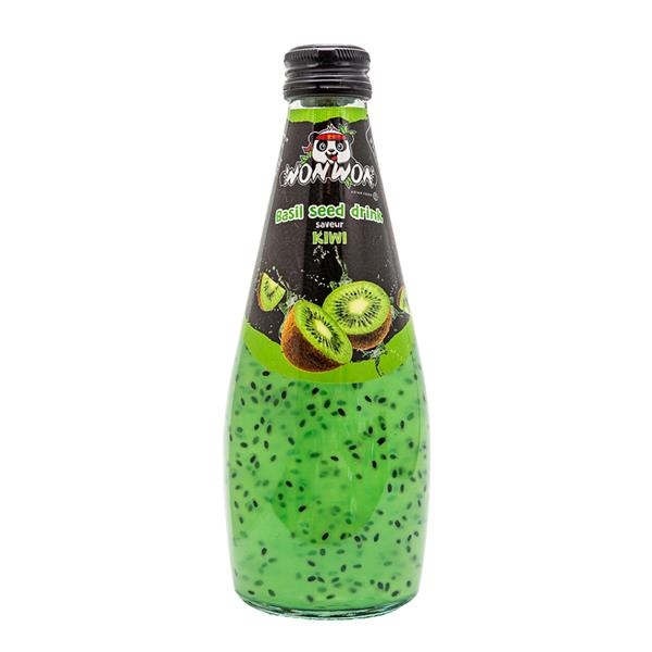 Won Won Basil Seed Drink Kiwi 290 ml x 12 pc