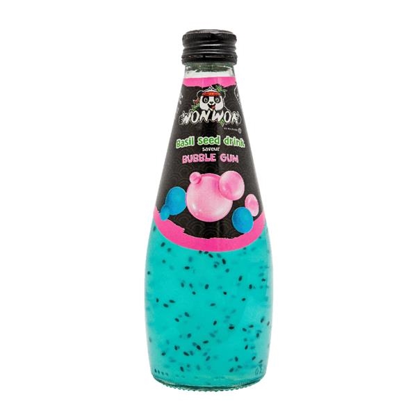 Won Won Basil Seed Drink Bubble Gum 290 ml x 12 pc