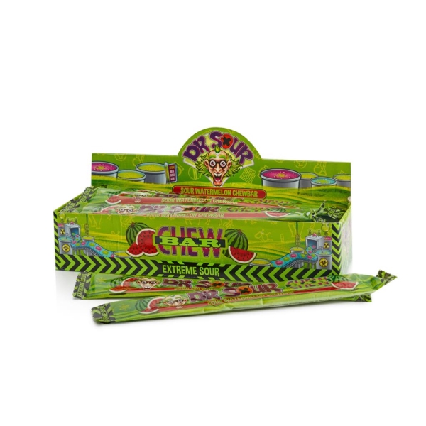 Dr. Sour Watermelon Chew Bar 50 gr x 24 pc