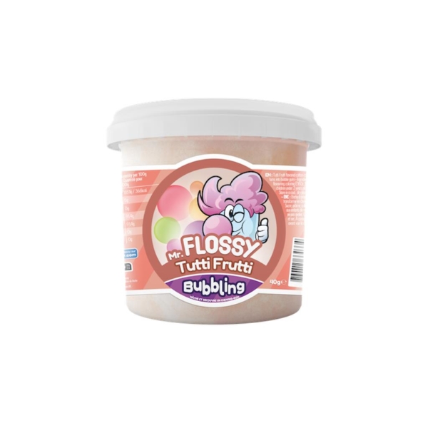 Mr Flossy Cotton Candy Bubbling Tutti Frutti 40 gr x 12 pc