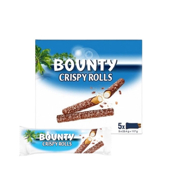 Bounty Crispy Rolls 5 x 23,4 gr x 14 pc