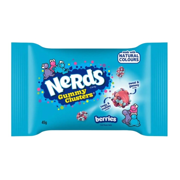 Nerds box Gummy Clusters Berries 45 gr x 20 pc
