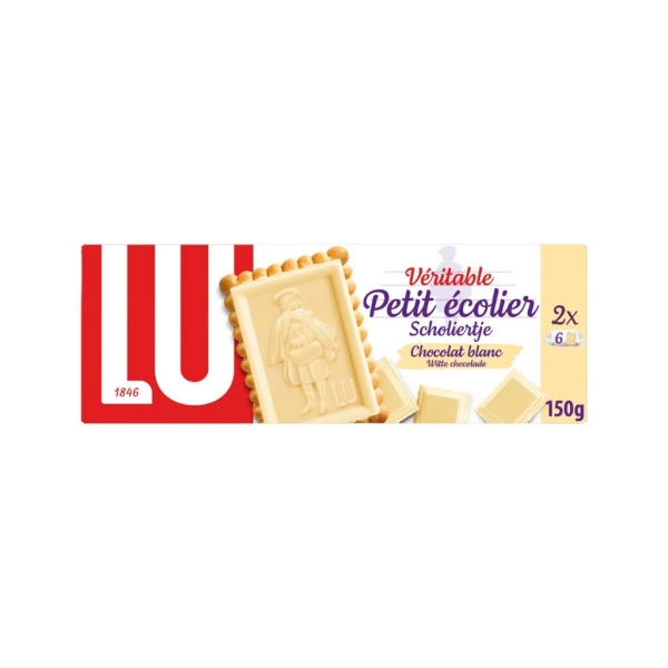 LU Petit Ecolier Chocolat Blanc 150 gr x 14 pc