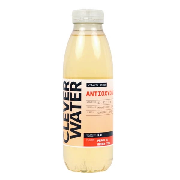 Clever Water ANTIOXYDANT Peach & Green Tea 500 ml x 12 st