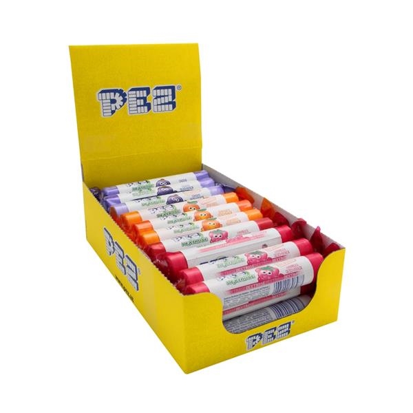 Pez roll dextrose framboise, orange et citron 39 gr x 30 pc