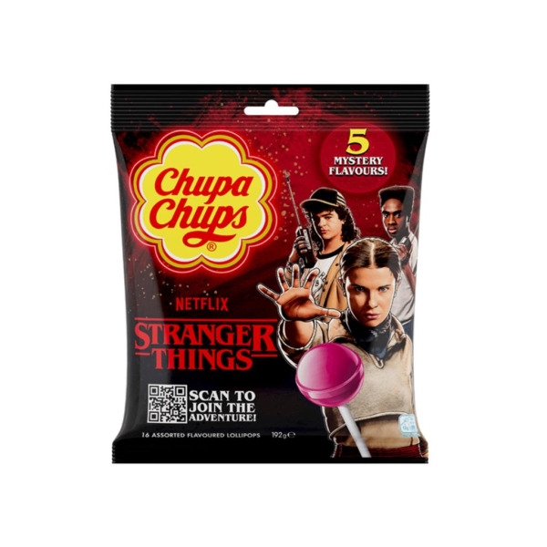 Chupa Chups Stranger Things 5 Flavours 120 gr x 12 pc