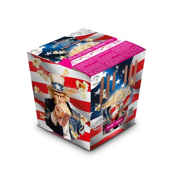 Pop Up Box - Sweet - Microwave Popcorn - 90 gr x 18 pc