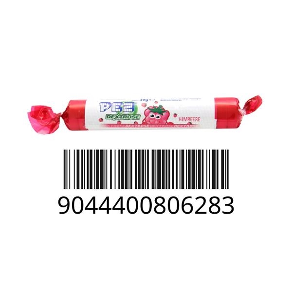 Pez roll dextrose framboise, orange et citron 39 gr x 30 pc